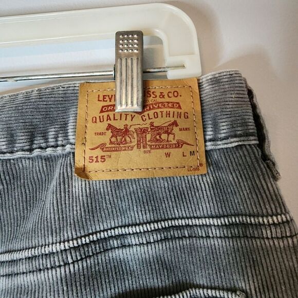 Levis 515 boot women's cut lower rise 12 mis lm corduroy gray - Picture 3 of 6